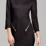 Rebecca Minkoff NEW  Emmet Zippet Keyhole Black Mini Dress Size 4 Photo 0