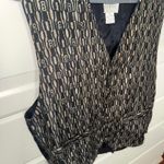 Vintage Robert stock 100% silk vest Black Size L Photo 1