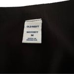 Old Navy  Maternity Black V-Neck 3/4 Sleeve Tie Waist Blouse Top Size Medium NEW Photo 1