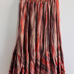 Reba  smocked-waist tiered maxi or midi skirt Size Large Photo 0
