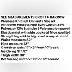 Croft & Barrow Womens Knit Pull On Pants Size 4X Athlesure Pockets New Photo 9
