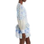 Love Shack Fancy NWT Sienne Ocean Spray Mist Silk Mini Dress Size 4 $495 Photo 9