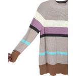 Lands' End Drifter Shaker Easy Fit Mock Neck Striped Tunic Sweater Size Large Photo 7
