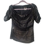 Tadashi Shoji shimmery blank layered top sz 10 Photo 0