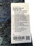 Lululemon ‎ Size 6 Wunder Train High Rise Tight Black Iridescent Foil Full Length Photo 3