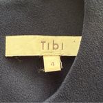 Tibi  Structured Crepe Button Detail Shift Dress Navy Size 4 Career Cocktail EUC Photo 10