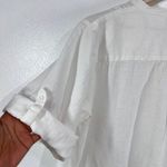 Jones New York Sport Women's Linen Shirt XL White Button Down 3/4 Sleeve Blouse Photo 7