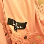 Lulus Lulu’s Take a Moment Lace Cutout Mini Dress Light Pink Small Photo 4