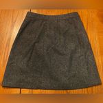 Madewell Gray A-Line Studio Full Front Zip Wool Blend Lined Mini Skirt Size 2 Photo 7