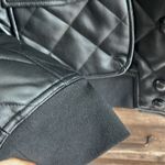 Rebecca Minkoff Women's Black Quilted Vegan Leather Bomber Jacket Photo 15