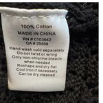 Evereve Black Sleeveless Open-Knit Cotton Sweater - Size L Photo 5