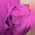 Two Star Dog TSD Hemp Linen Button Up Dress Size M Purple Size M Photo 8