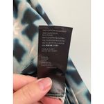 Urban Outfitters  Top Large Off Shoulder Teal Geometric‎ Long Sleeve Crop Top B11 Photo 6