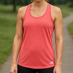 The North Face  Orange Pink Sleeveless Tank Top Photo 0