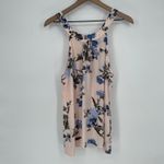 Soho New York & Company Jeans Pink Blue Floral Halter Neck Tank Top Size S Photo 1