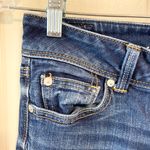 American Eagle dark wash slim boot distressed jean Photo 2