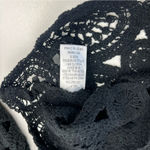 idem Ditto Vicki Idem‎ Ditto Black Crochet Long Sleeve Crop Top Womens Bohemian Small NEW Photo 3