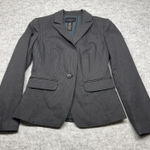 Banana Republic Banana Republic Women's Blazer Size 2 Grey Striped Business Classy Photo 0