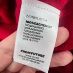 From Future winter sports oversized cashmere turtleneck embroidered sweater sz S Red Photo 4