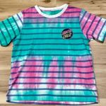 Santa Cruz Tie Dye Teal Pink Tee Shirt Women’s Small Photo 0