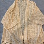 American Eagle  Outfitters Cream Lace Cardigan Photo 0