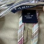 Lands' End  Green/Tan Corduroy Fitted Blazer 3 Button Size 10P Photo 3