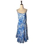 Vineyard Vines  Dress Women Large‎ Tide Blue Floral Button Front Midi NWT Preppy Photo 1