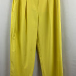 Tanya Taylor Womens Yellow Tailored Pants Size 6 Photo 0
