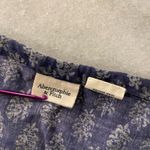 Abercrombie & Fitch  Size M Blue Floral Boho Maxi Skirt Drawstring Waist Cotton Photo 8