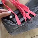 Lululemon Sz 6 Gray and Pink Racerback Sportsbra Photo 2