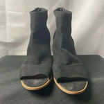Abound  WO SIZE 9 BLACK OPEN TOE ANKLE BOOTIE 3” HEEL GOOD CLEAN CONDITION Photo 8