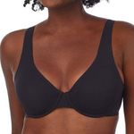 Le Mystere Size 32DD 32E Bra Smooth Shape Unlined Black Underwire Lightly Lined Photo 0