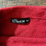 SheIn brick red faux pearls embellished sweater & tiered sleeves, plus size 3XL Photo 12