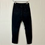 American Eagle  Women’s Distressed Straight Leg Mom Jean Black Size 4 EUC Photo 8