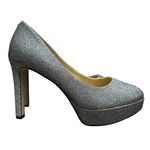 Michael Kors US 8 Chantal Platform Pump Heels Silver Elegant Formal Party Shoes Photo 0