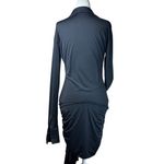 LIONESS  Soho Mini Dress in Onyx Back Medium New Womens Shirtdress Photo 4