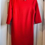 ASOS  Vibrant Red Ribbed Texture Mini Dress Photo 0