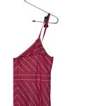 J.Crew  Women Dress Petite V Neck A-Line Midi‎ Sleeveless Striped Pink White P6 Photo 6