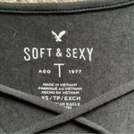 American Eagle  Soft & Sexy Oversized Flowy Whimsigoth Short Sleeve Top Photo 1