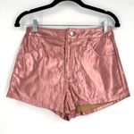 by the way. Hazel Hot Short Pink Metallic Shorts Faux Leather Size Small Concert Photo 2