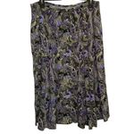 Dress Barn  Multicolored Paisley Pull On Skirt Photo 2