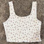 Lot Of 2 Sleeveless Crop Tops ~ Size Medium, Ivory & Green Photo 3