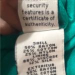 Diane Von Furstenberg  Teal Lace Blouse Feminine Romantic Silk-Lined Top Gold Zip Photo 4