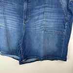 Lane Bryant  Mid Rise Girlfriend Shorts Sz 28 Flex Magic Waistband Dark Wash Photo 5