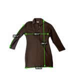 Sandro  Black Long Sleeve Collared Button Up Mini Dress Style SFPRO02529 size M Photo 1