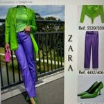 ZARA  Faux Leather Pants Photo 6