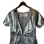 Teddy Fresh  Silver Linings Prom Dress Foil size Small Photo 4
