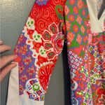 Jude Connally Printed Colorful Nylon Dress Photo 3