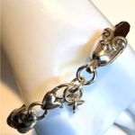 Brighton  Silver Heart Brown Woven Leather Bracelet Photo 12