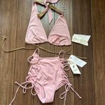 Free People We Are HAH Bikini Set | DIY Top & Hi-Kini High Waist Lace Up Bottoms Photo 5